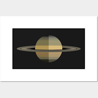 Planet Saturn and his rings Posters and Art